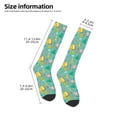 thumbnail image 5 of Fotbe Happy Summer print Women's Men's Novelty Crew Socks Cotton Socks Knee High Socks for Walking,Running,Nurses,Pregnancy, 5 of 9