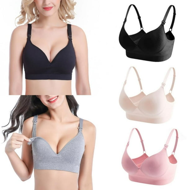 Nursing Bra 3 Pack Seamless Full Bust Maternity Bra Women Pregnancy