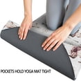 thumbnail image 3 of White Buffalo Skull Flower Pattern Hot Yoga Mat Towel Non Slip for Hot Yoga - Quick-Drying Yoga Mat Cover with 4 Corner Pockets with Travel Bag - Hot Yoga Towel Non Slip 70"x26", 3 of 6