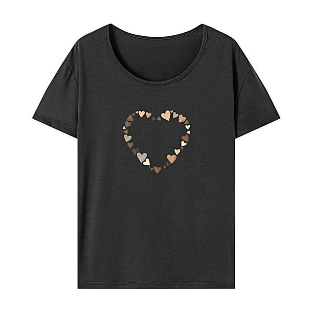 Camiseta para mujer Verano Suave Activewear Manga Corta Top para Mochilero Viajes M