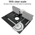 thumbnail image 4 of Router Table Insert Plate Aluminum Alloy Wood Milling Flip Board Trimming Machine Engraving Auxiliary Tool Woodworking Benches, 4 of 8