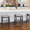 thumbnail image 4 of NewRidge Saddle Style 25" Counter Height Stool with Cobble Fabric, 4 of 11