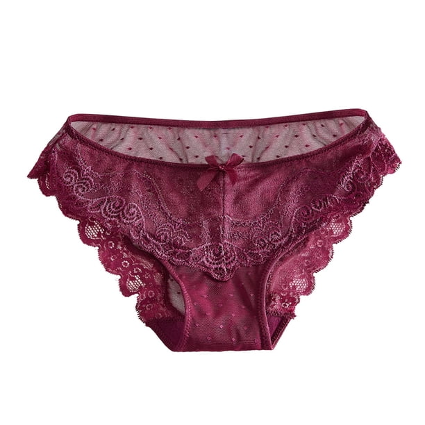 Ropa interior de encaje Cutut para mujer, bragas, lencería Sexy ahuecada, calzoncillos Fridja nalpqowj46955