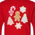 thumbnail image 4 of Inktastic Gingerbread Cookies and Christmas Candy Long Sleeve Youth T-Shirt, 4 of 5