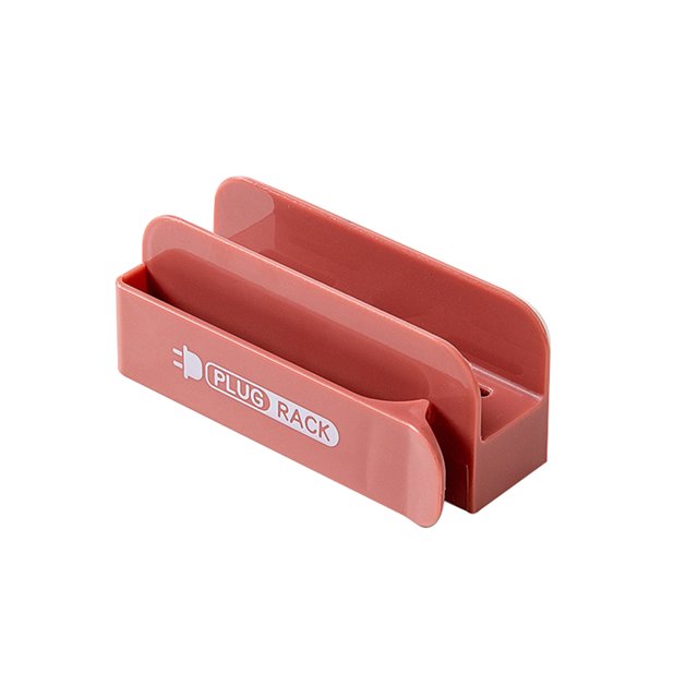 Wall Mounted Power Plug Holder Rack Adhesive Cord Cable Winder Organizer Tangle-Free Charging Cable