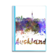 thumbnail image 1 of Auckland Nueva Zelanda Ciudad acuarela Carpeta combinada de protección de páginas, 1 of 3