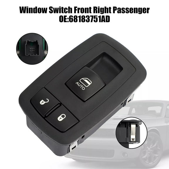 Passenger Side Right Power Window Switch Control For Dodge Challenger 2015-2021