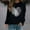 Black, variant on Baqcunre Valentine'S Day Shirts For Women Fingerprint Heart Print Round Neck Long Sleeve Top(Black S-3XL),Long Sleeve Shirts For Women Graphic Tees For Women Holiday Tops For Women 2023 Womens Tops