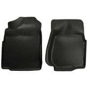 Husky by RealTruck Classic Style Series Front Floor Liners Black Compatible with 99-07 Silverado/Sierra 1500 Standard Cab