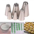 thumbnail image 5 of 2025 6x DIY Large Russian Pastry Icing Piping Nozzles Stainless Steel Decorating Tips, 5 of 5