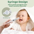 thumbnail image 5 of Gufastore Safe Silicon Reusable Tips Baby Toddler Nasal Aspirator for Congestion Relief, Clear, 4 Piece, 5 of 8