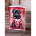 thumbnail image 2 of Pug My Valentine Greeting Cards Pack of 8 7 in x 5 in, 2 of 3