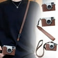 thumbnail image 5 of For Fujifilm X-Half Camera Case Bag PU Leather Protective Cover Wrist Strap/Belt Cover Accessories Camera Shoulder For X-HALF, 5 of 9