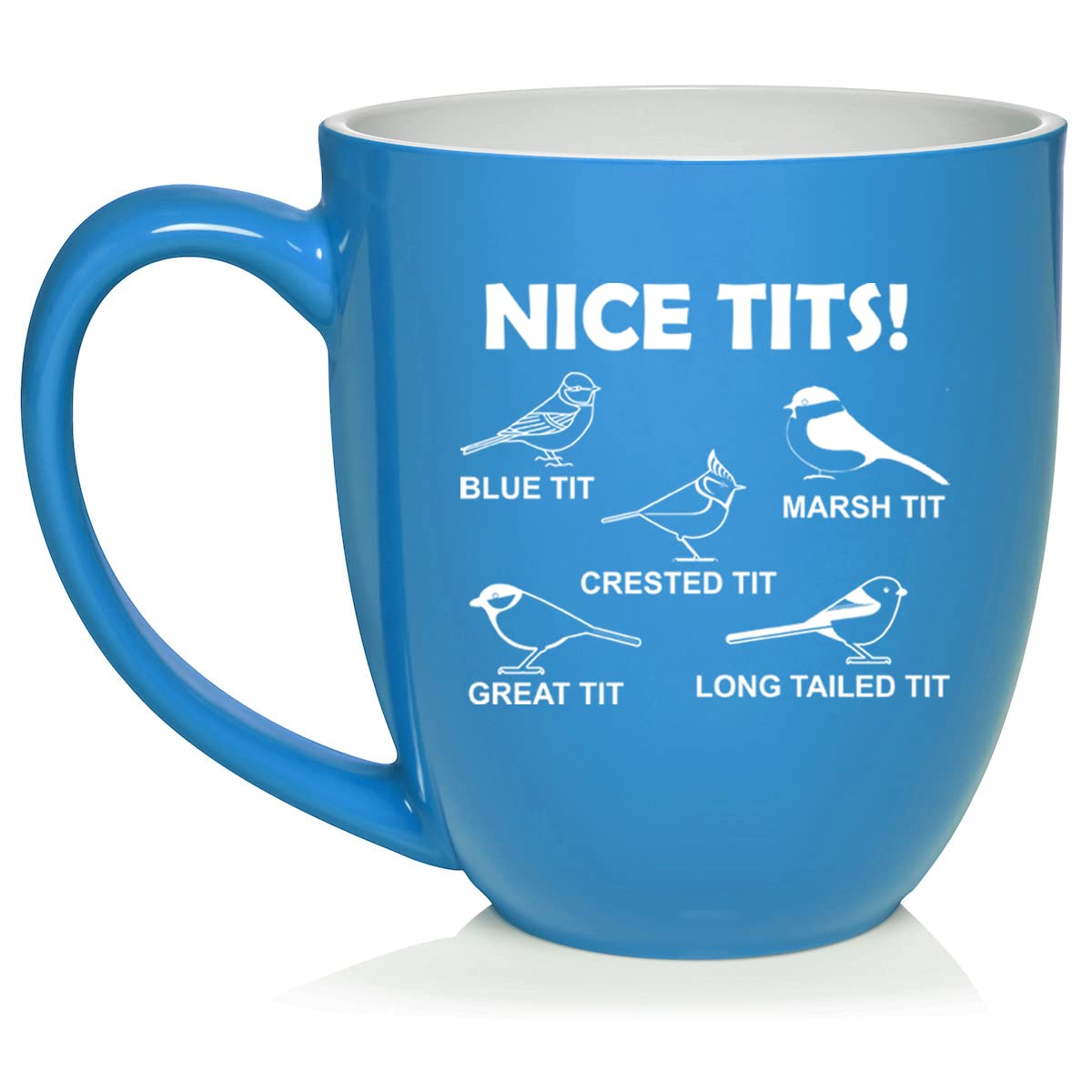 Easily Distracted by Birds Mug,11 oz White Coffee Mugs, Good Christmas Presents, Amazing Birding Coffee Tea Cups for Bird lovers, New Year Present