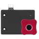 thumbnail image 4 of Cerradura inteligente con huella dactilar para el hogar, gabinete de aleación de aluminio, cerradura eléctrica pequeña para cajón de gabinete, forma de flor, color rojo, 4 of 5