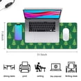 thumbnail image 5 of Long Mouse Pads for Desk,Green Christmas Tree Pattern Desk Mats on Top Of Desks, Desk Mouse Pad Extra Large with 3mm Non-Slip Base and Stitched Edge for Gaming,Office,Work,Home 31.5x11.8in, 5 of 5