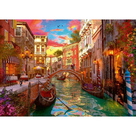 Rompecabezas Ravensburger Venice Romance 1000 piezas