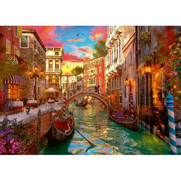 Rompecabezas Ravensburger Venice Romance 1000 piezas