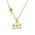 thumbnail image 2 of Collar con dije signo zodiaco Acuario chapa de oro 18k, 2 of 4