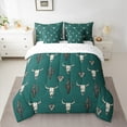 thumbnail image 2 of Feelyou 7-Piece Tribal Sheep King Bedding Set, Teens Cactus Cowboy, 2 of 7