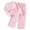 Pink, variant on Enyan Girls Fall Clothes Winter Sweatsuit Solid Color Long Sleeve Sweatshirt Sweatpant Set 2Piece Kid Outfit for Girl,8-9 Years