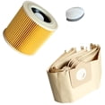 thumbnail image 1 of 10 bolsas de aspiradora y 1 filtro para aspiradoras Kärcher WD3 y MV3 Alternativas a bolsas filtrantes 6.959-130.0 y filtro de cartucho., 1 of 5