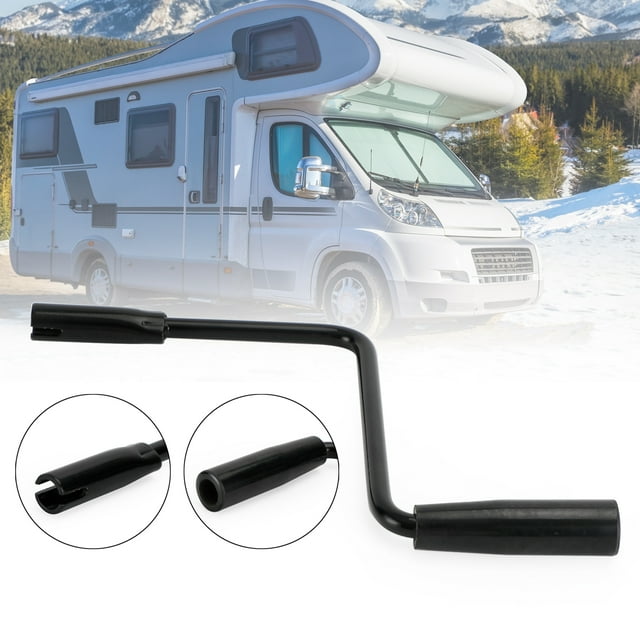 MotorGenic Pop Up Camper Crank Handle Black for Coleman/Fleetwood Pop Up Camper Canopy Rocker, Pop Up Camper Crank Handle Caravan RV Camping Canopy Rocker