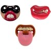 Billy Bob Baby Pacifier, 3 Pack (Lil Sherlock, Baby With Attitude, & Lil King)