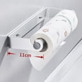 thumbnail image 4 of Monstrate Tenedor conveniente de la toalla del soporte de la pared del metal hecho con el amplio de aluminio multifuncional Decoración del hogar plata, 4 of 6