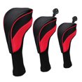 thumbnail image 2 of 3Pcs Durable Golf Driver Headcover Equipment Red, 2 of 8