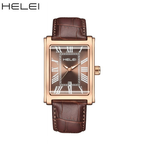 Helei Outdoor Sports Men Quartz Watch Ancient Rome Digital Dial Waterproof LuminouWatch