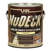 UGL 1903624 NuDECK Flat Tintable Base Deep-Tone Base Elastomeric Wood & Concrete Restorative Coating, 1 gal - Case of 2