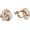 White, variant on Gold Plated Love Knot Shape Clip on Earrings No Pierced for Women Luxury Screw Clip Earrings