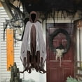 thumbnail image 3 of DAMAI Halloween Hooded Cloak,Scary Ghost Tattered Robe,Renaissance Medieval Wizard Death Cape for Adult Men Women, 3 of 6