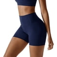 thumbnail image 3 of Women's High Waist Yoga Shorts Tummy Control Fitness Athletic Workout Running Sports Shorts, 3 of 6