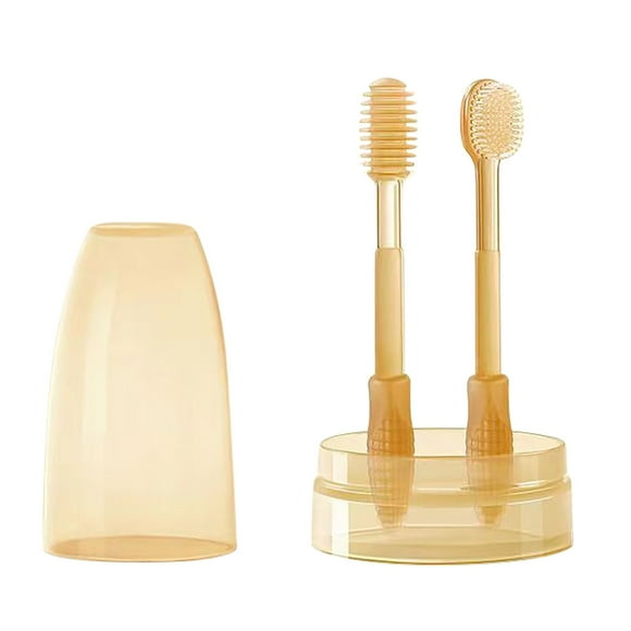 DHARMONAL Silicone Tongue & Gums Cleaner Kit Gentle Baby Teeth & Tongue Brush Set Toothbrush Small Head Kids Tooth Brushes for Teeth Kids Tooth Brushes Tooth Brushes Medium Toothbrush Medium