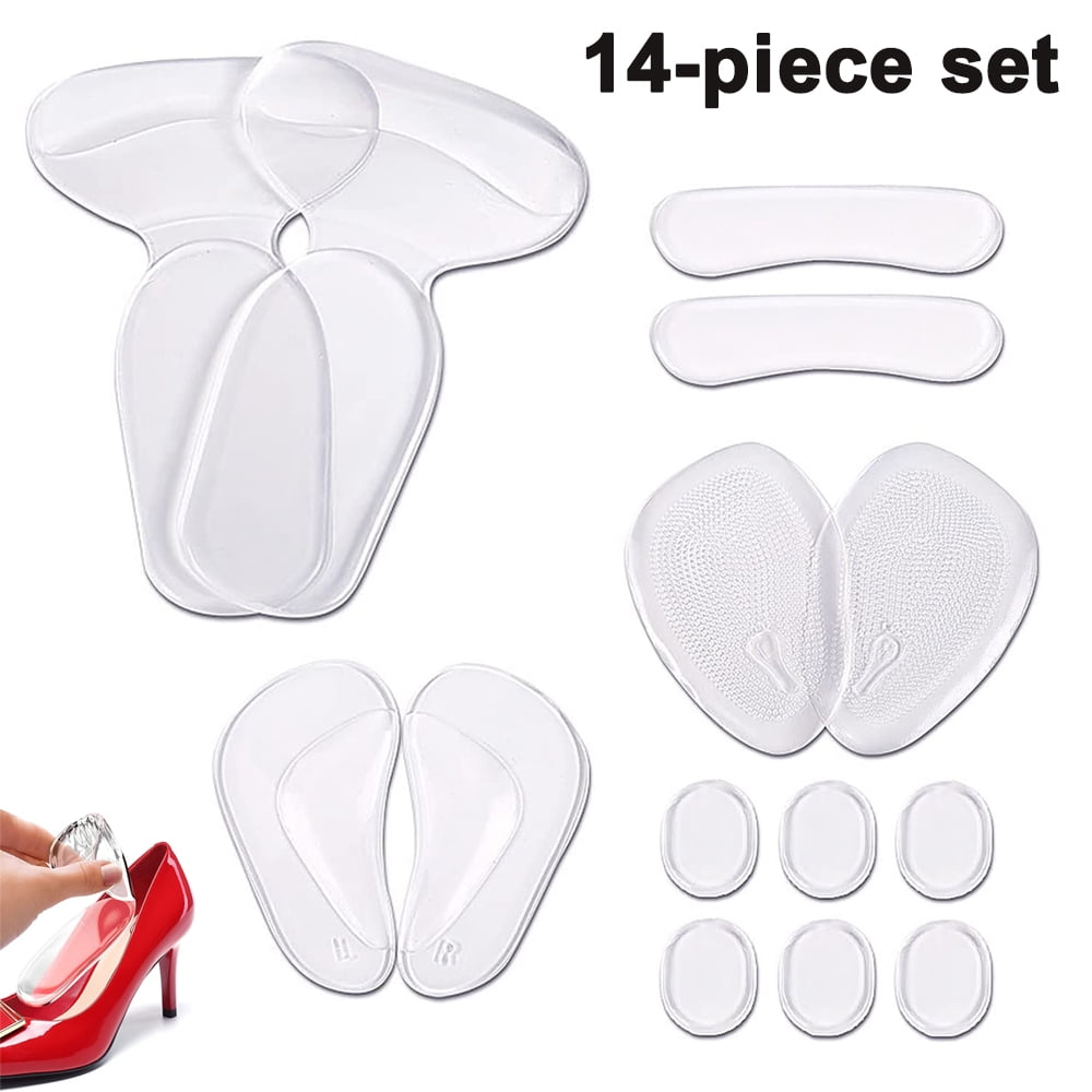 6 x Silicone Gel Cushion Insoles High Heel Inserts Pads Shoe Front Pad Foot Care 