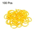 thumbnail image 3 of Uxcell 1.6" OD 1.3" ID Loose Leaf Rings Binder Ring Plastic for Book DIY Scrapbook Notebook, Yellow 100 Pack, 3 of 5