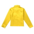 thumbnail image 4 of Yhong Kids Boys Long Sleeves Glitter Spread Collar Shirt Top for Choir Jazz Hip Hop Dance Stage Gold 140, 4 of 7