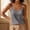 *Dark Gray, variant on ClodeEU Women's Round Neck Spaghetti Strap Tank Top ,Solid Color Sleeveless Casual Loose Camisole Beige,Womens Plus XXL
