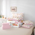 thumbnail image 6 of Manfei Modern Christmas Tree 7-Piece Twin Bedding,Western Xmas Festive Bedding Comforter Set,Pink Reversible, 6 of 7