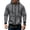 Dark Gray, variant on Hoodie for Men Ofreoo Men's Casual Solid Color Outdoor Zipper Long Sleeve Warm Hoodie Jacket