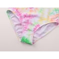 thumbnail image 5 of Serdomi Girls Adjustable Double Strap Swimsuit for Toddler Colorful Tie-Dye Spiral Print Bathing Suit Size 5/6, 5 of 7