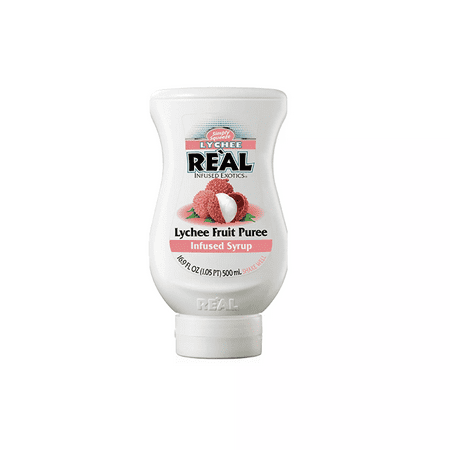 Condition photo showing Good Condition for real infused exotics lychee fruit syrup 16.9 fl oz squeeze plastic bottle