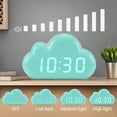 thumbnail image 3 of Unique Bargains Cloud Design Adjustable Brightness Alarm Clock White 5.9"L x 1.6"W x 3.5"H, 3 of 5