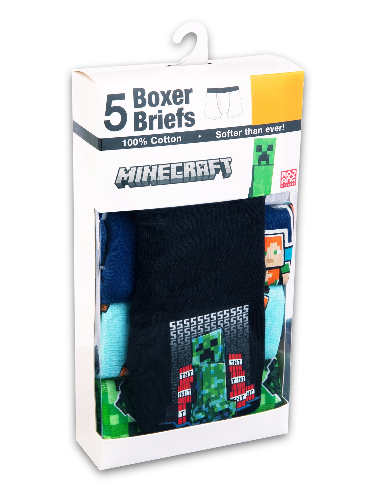 MINECRAFT Cotton Boxer Brief Boys Size 4