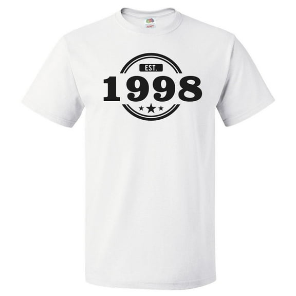 28th Birthday Gift For 28 Year Old Established 1998 T Shirt