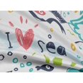 thumbnail image 5 of oneOone Rayon White Fabric Ocean Life Craft Projects Decor Fabric Printed By The Yard 56 Inch Wide, 5 of 5