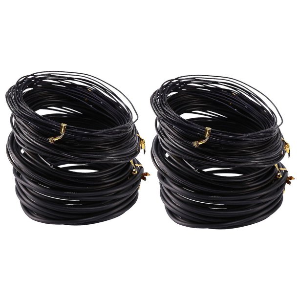 Línea de entrenamiento de bonsái de aluminio anodizado (5 tamaños, negro)