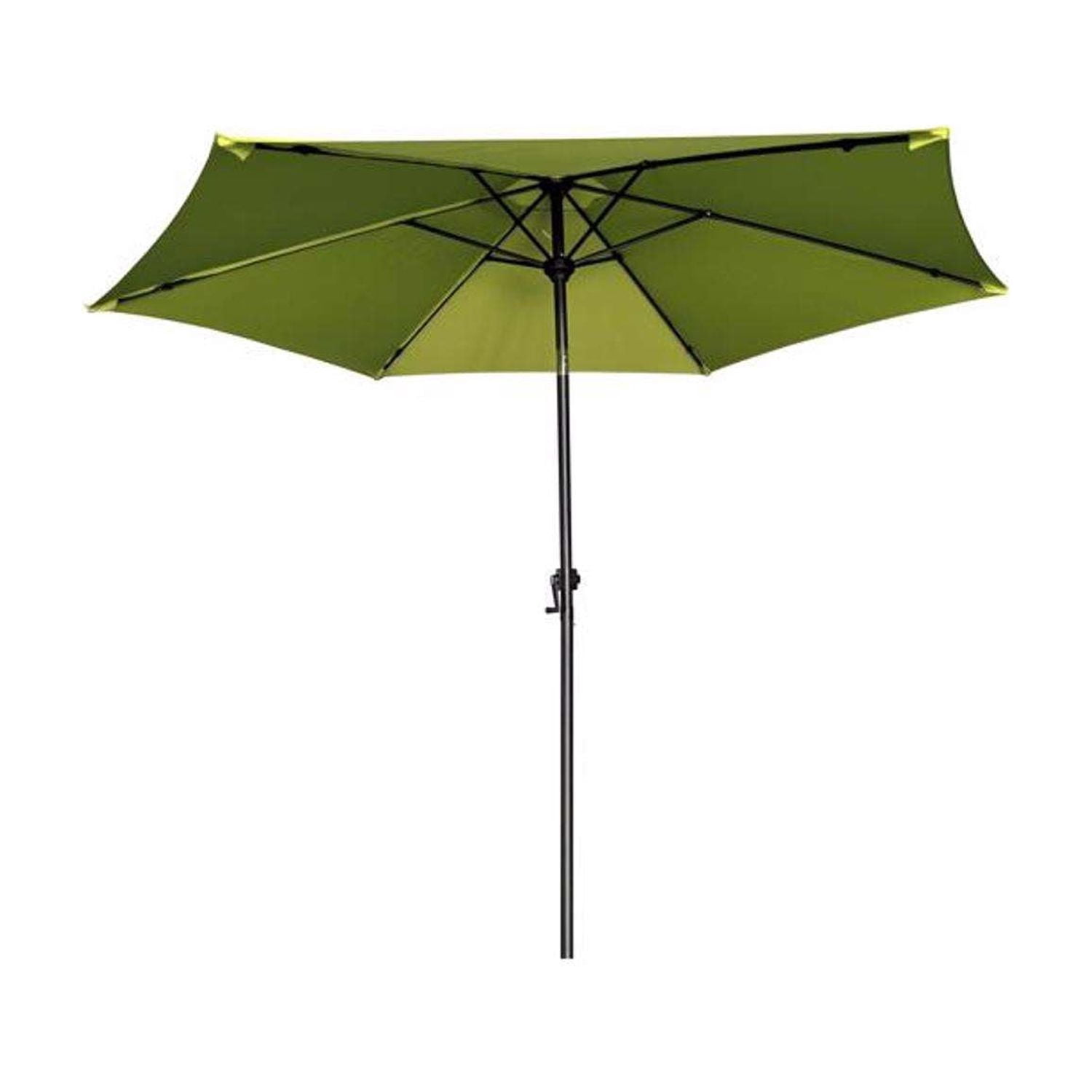 Living Accents 9 ft. Tiltable Green Market Umbrella